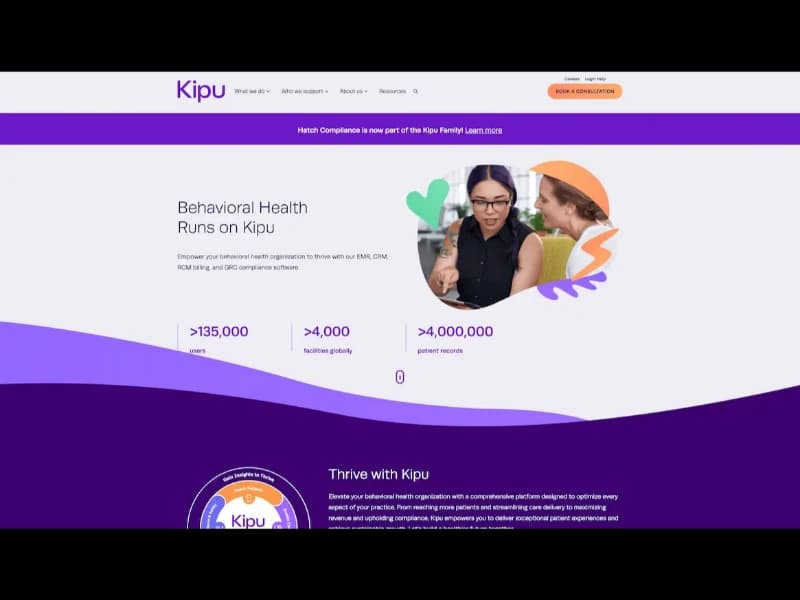 Kipu website screenshot